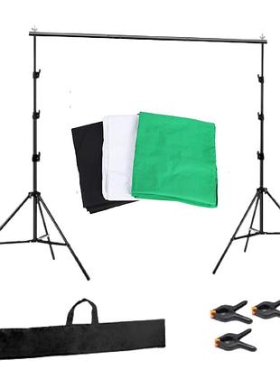 Набор ворота с фонами prolight 2.6 x 3.0 м. (3 фона +сумка)
