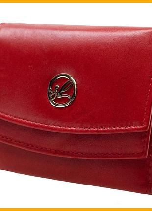 Кошелек женский кожаный semi line rfid красный для карт и документов с защитой от сканирования