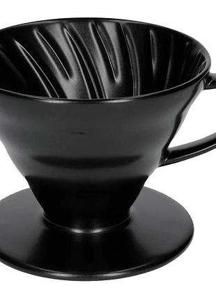 Керамический пуровер hario v60 02 matte black черный