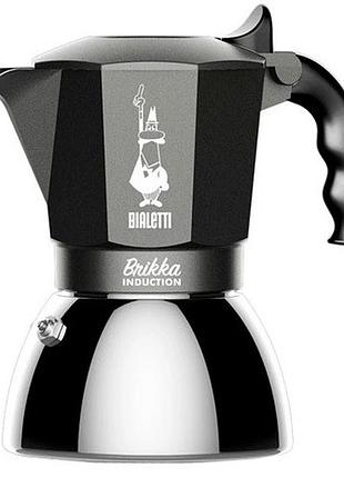 Гейзерна кавоварка bialetti brikka induction 170 мл. 4 чашки