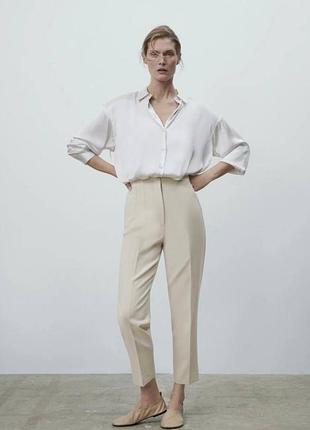 Штани zara брюки класичні з високою талією