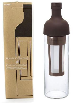 Пляшка hario cold brew bottle 750 мл. коричнева