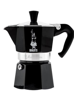Гейзерна кавоварка bialetti moka express 60 мл. 1 чашка чорна