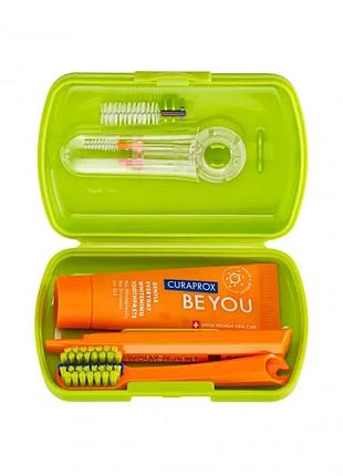 Дорожный набор curaprox be you green/orange