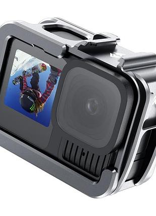 Рамка gopro 13/12/11/10/9 вертикальна/горизонтальна алюмінієва telesin s6-fms-14-tgp