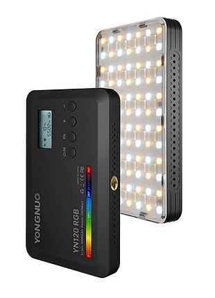 Видеосвет портативный rgb cri 95+ 2500k-9900k yongnuo yn120rgb