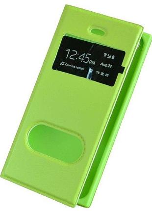 Салатовий чохол-книжка з функцією підставки для iphone 5/5s