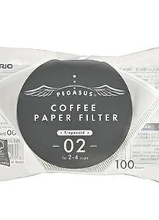 Фильтры hario pegasus coffee paper filter 02