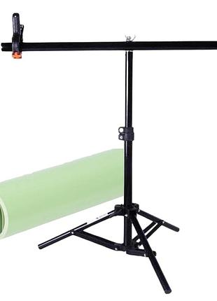 Комплект держатель фона + салатовый пвх фон 70×140 см profi-light