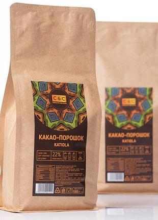 Какао порошок katiola 1 кг. c&с без сахара (веган)