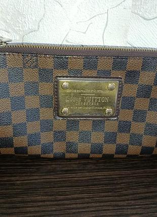 Кожаная сумочка клатч louis vuitton