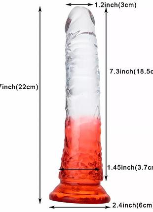 Силиконовый фаллоимитатор jelly dong l size 5