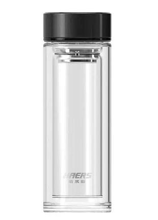 Стеклянная бутылка haers hbw-300-2 300 мл для заваривания чая