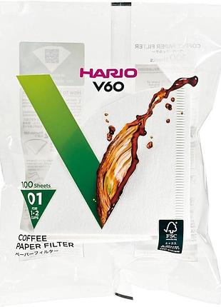 Фильтры hario 01 100 шт. v60