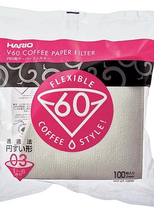 Фильтры hario 03 100 шт. v60