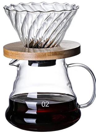 Набор glass v60 02 flow set джимма 600 мл.