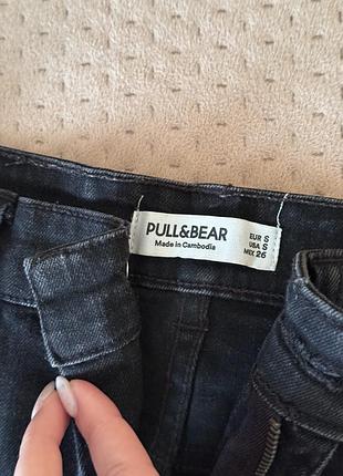 Джинсова чорна спідниця pull&bear 2