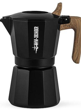 Кофеварка гейзерная 180 мл. mhw-3bomber double valve moka pot черная