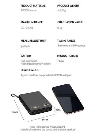 Весы precision mini smart для эспрессо 9