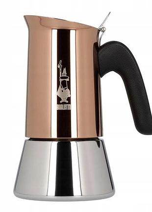 Кавоварка bialetti venus copper induction гейзерна на 4 чашки 170 мл.