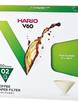 Фильтры hario 02 100 шт. v60 box