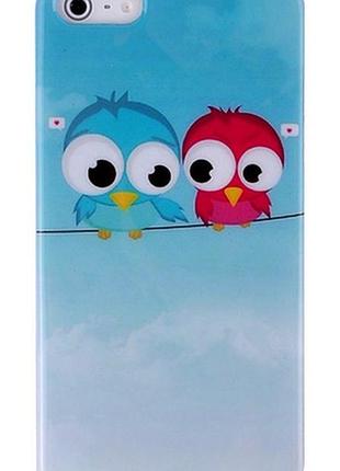 Силиконовый чехол птенцами для iphone 5/5s