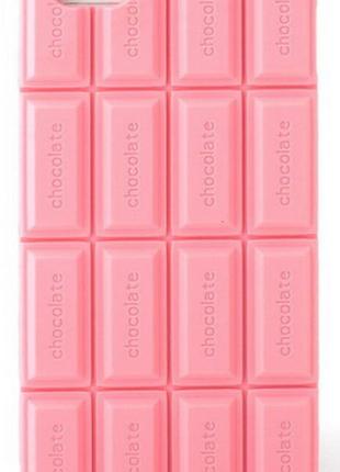 Силиконовый чехол розовая шоколада для iphone 5/5s