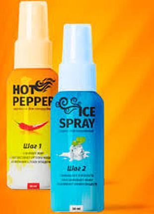 Hot pepper & ice spray - комплекс для похудения (хот пепер / айс спрей)