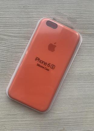 Світло-рожевий силіконовый чохол для iphone 6 6s в упаковці + мікрофибра