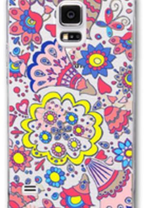 Прозорий силіконовий чохол з малюнком для samsung galaxy s4 i9500