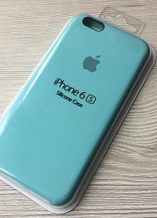 Бирюзовый чехол для iphone 6 6s в упаковке микрофибра + soft-touc