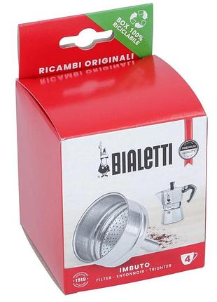 Фільтр воронка для bialetti на 4 чашки, imbuto для гейзерної кавоварки