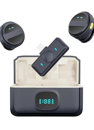 Мікрофон подвійний бездротовий на магніті для iphone android type-c ac prof sx21