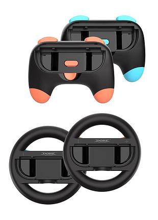 Тримач для джойконів switch 2 кермо+геймпад 4в1 dobe tns-5110