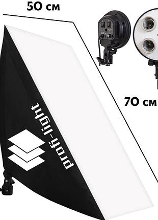 Софтбокс 50х70 см profi-light ps-574 на 4 патрона e27 (без стойки)