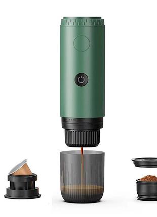 Портативная кофеварка icafilas espresso maker 19 bar с нагреванием зеленая