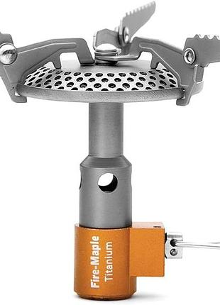 Газовая горелка fire-maple 116t titanium, мини-горелка, легкая портативная, для туризма