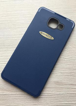 Матовый синий чехол для samsung galaxy a7 a710 2016 года силиконовый