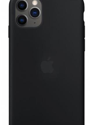 Чорний чохол накладка для iphone 11pro max silicone case