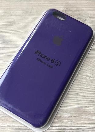 Фіолетовий чохол для iphone 6 6s в упаковці мікрофібра + soft-touch
