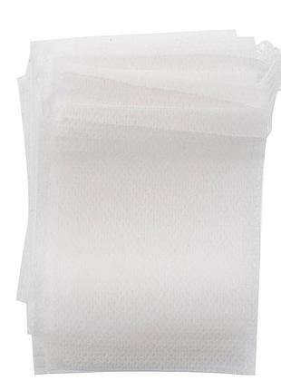 Фільтр пакети disposable tea bags для чаю, чайний пакетик 100 шт. із зав'язкою
