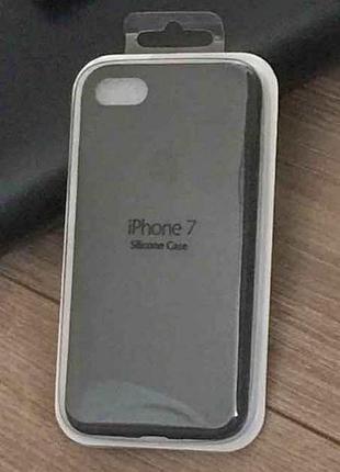 Мягкий цветной силиконовый чехол для iphone 7 / iphone 8 (4.7) черный