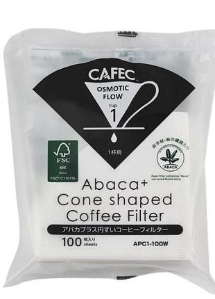 Фильтри cafec abaca+ filter cup1 100 шт