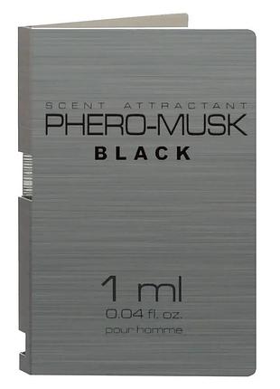 Духи с феромонами для мужчин phero-musk black, 1 ml