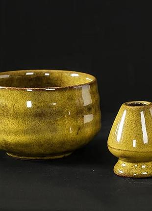 Комлект yellow fancy для приготовления матчи на 2 предмета