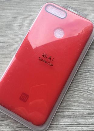 Силіконовий червоний чохол для xiaomi redmi mi a1/5x в упаковці