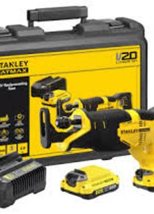 Пила шаблева акумуляторна fatmax v20, хід 25мм, 3000об/хв , 2 акум 2а +кейс