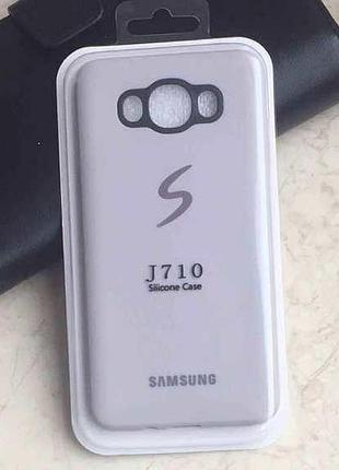 Матовый чехол silicon case для samsung galaxy j7 2016 j710 бежевый