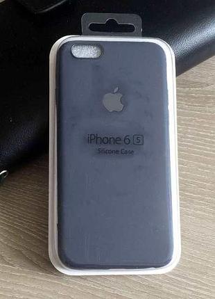 Мягкий цветной силиконовый чехол-накладка для iphone 6/6s синий