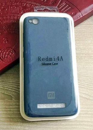 Силиконовый чехол-накладка для xiaomi redmi 4a синий
